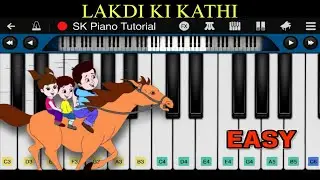 Lakdi Ki Kathi - Popular Hindi Children Songs | EASY Piano Tutorial