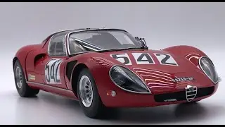 Finished Work : Model Factory Hiro 1/12 Alfa Romeo Tipo 33 Stradale - Red