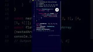 🔥 JavaScript Interview Question #2 | How to Flatten an Array of Arrays 🚀 | JavaScript Gems 💎 