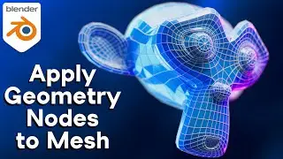 How to Apply Geometry Nodes to Mesh (Blender Tutorial)