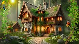 Medieval Music | Magical Green Moss House | Deep Healing Relaxing Music, Enchanted Forest, Magicial