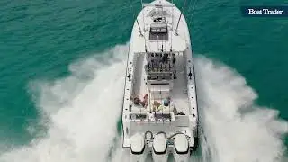 Fishing Behind Shrimp Boats On Contender 35ST Center Console Boat