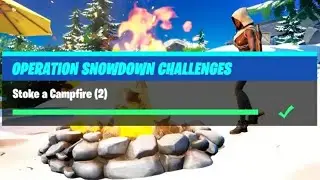 Stoke a Campfire - Fortnite Operation Snowdown Challenge