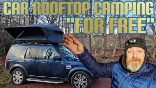 Car rooftop camping 