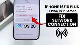 iOS 26 - Fix iPhone 16 Network Problem (Plus, Pro Max)