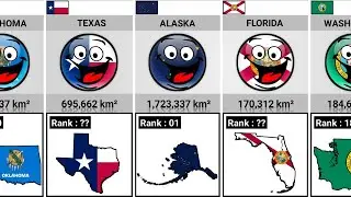 Area Of Every US States [Countryballs] | Data Analysis