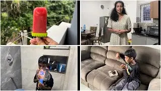 Expect பண்ண அளவுக்கு இல்ல😞 Evening VLOG | watermelon strawberry popsicles 
