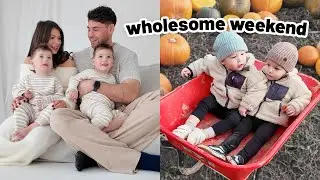 Family Photoshoot In The Cotswolds & Pumpkin Picking | Wholesome Weekend Vlog