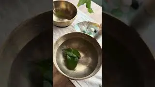 Water in a Tibetan bowl     #soundtherapy
