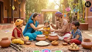 मकर संक्रांति पर बाल कान्हा की दावत, मइया-बाबा ने खिलाया प्यार || YMKN || यशोमती मैय्या के नंदलाला