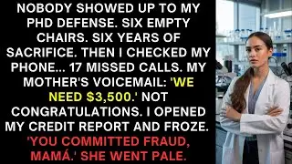 They Missed My PhD Defense But Called When They Needed Money - I Blocked Them All & Called Police