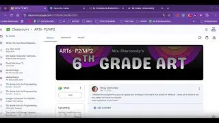 Upload of Photos into Classroom for JTL Art Class Students