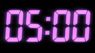 5 MINUTE DIGITAL TIMER WITH COOL MUSIC AND COLOR CHANGE