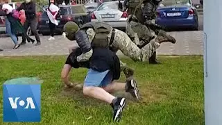 Protesters Violently Detained in Belarus' Capital