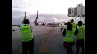 Airbus A380 en cancún... ¡Haciendo historia en primera fila!