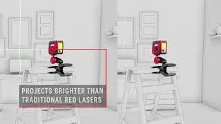 Self-leveling Green Cross Laser with Clamp