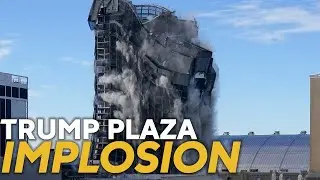 Multiple views of Trump Plaza implosion