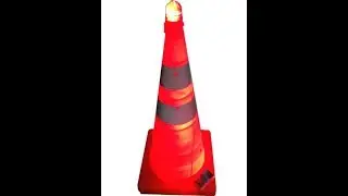 Solar Powered Safety Cone - Airport and Construction Warning Light