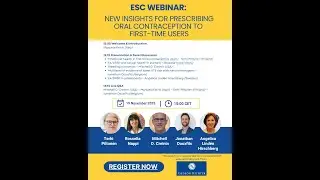 ESC free webinar: New insight for prescribing oral contraception to first-time users