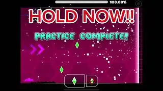 PLACE CHECKPOINTS ON LEVELS (NO PRACTICE MODE)?!? #geometrydash #hexagonforce #glitch #subscribe 