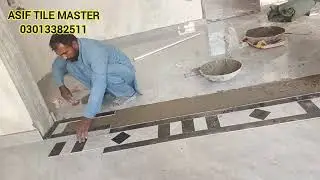 Amazing 3D tile design fitting process /3D tile /design in Pakistan/Pakistan floor tiles design 