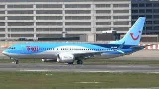 TUI Airlines Belgium | Boeing 737-8 MAX Take-Off at Brussels Airport