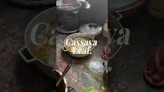 Make cassava leaf with me #shorts #africanfood #africanfoodmukbang #food