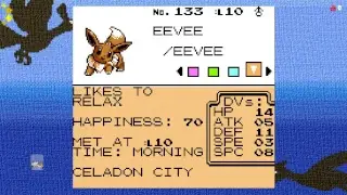 Pok&eacute;mon Crystal Clear - 3rd Live Attempt For A Shiny Eevee