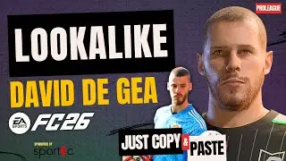 How to Create David De Gea in EA FC 26 | Pro Club Build + Career Mode Face Tutorial
