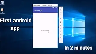 Create hello world app in android studio tutorial