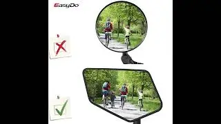 Easydo Bar End Bike Mirror Safe Mirror Adjustable Rotatable Bike Mirror Rearview Mirror