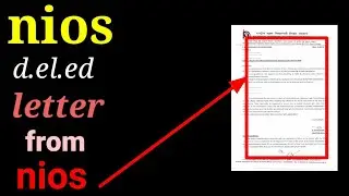 A letter from nios