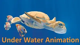 3D Under Water Animation #blenderanimation #3dcharacteranimation