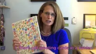 Organizing Old Greeting Cards {May Memorabilia}