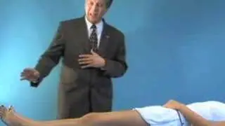 Knee Exam (5 of 27): Neurovascular evaluation: supine