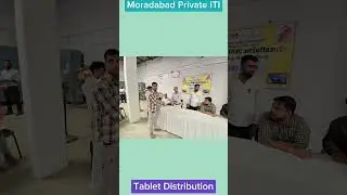 Moradabad Private ITI Tablet Distribution 2024👌🏻😱 #youtubeshorts #ytshorts