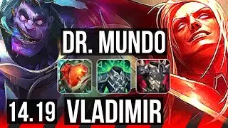 DR. MUNDO vs VLADIMIR (TOP) | 6 solo kills, 43k DMG | EUW Master | 14.19