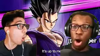 SLOplays & Steedoj React To TRANSFORMING DBS GOHAN And GAMMA 1 Reveal Trailer Xenoverse 2 DLC 15