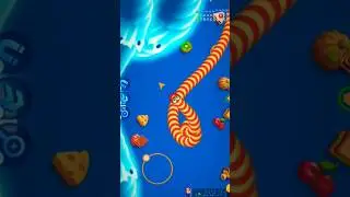 Slither io Pro gameplay worms zone game #funny #gaming #wormszone #gameplay #snake #trending #shorts