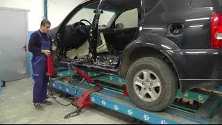 SsangYong Rexton. Вытяжка средней стойки. Порога.