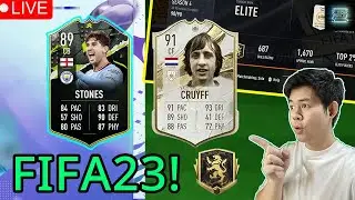 FIFA23! Review Stones 89 & Cruyff Mid 91 ลุย Elite Div เป้าขึ้น 800 SR !!!