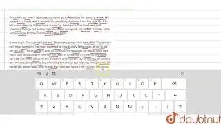 \nWrite a paragraph about your experience of Sea Voyage in about 220 words?\n | CLASS 12 | WEB Q...