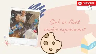 Sink or float cookies in milk experiment