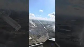 Flying gyroplane in Florida.