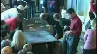 Chad Netherland's  Guinness World Record bed of nails