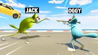 OGGY AND PINKA TROLLING EVERYBODY IN RPG VS JUMPING CAR CHALLENGE (GTA 5 Funny Moments)