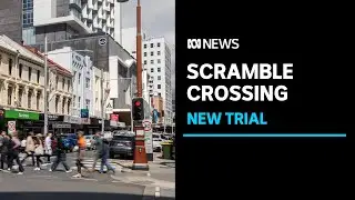 Hobart city trials new scramble crossings | ABC News