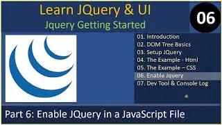 JQuery Basics | Part 6 - JQuery Enabled JavaScript | JQuery Tutorials #06