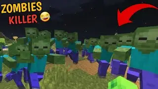 Killing 100 Zombies Before Sunrise in Minecraft
