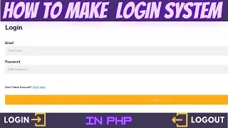 User Login and Logout system with Session in PHP and database using MySQLi  in 2022 || web #1